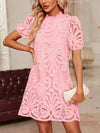 Pink Perfection: Classic Lace Dress for Women