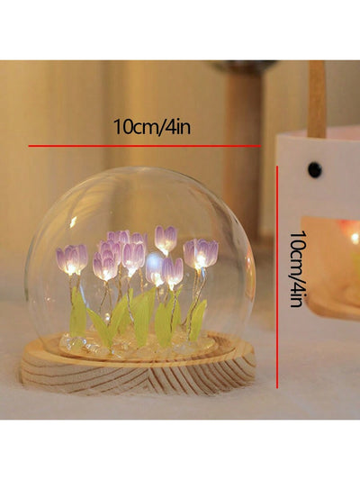 Tulip Night Light Material Package: Illuminate Your Creativity with this Handmade DIY Desk Decoration
