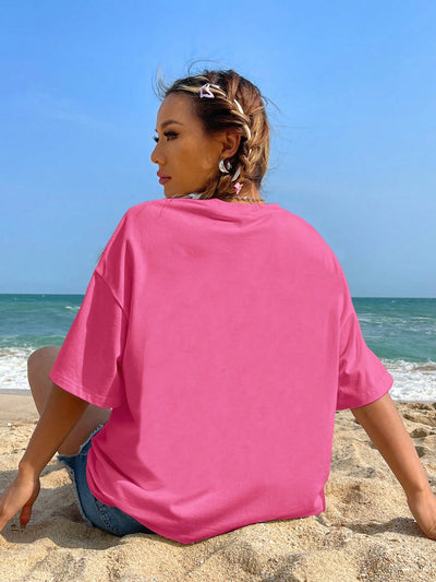 Shell & Starfish Summer Style:  Women's Drop Shoulder T-Shirt
