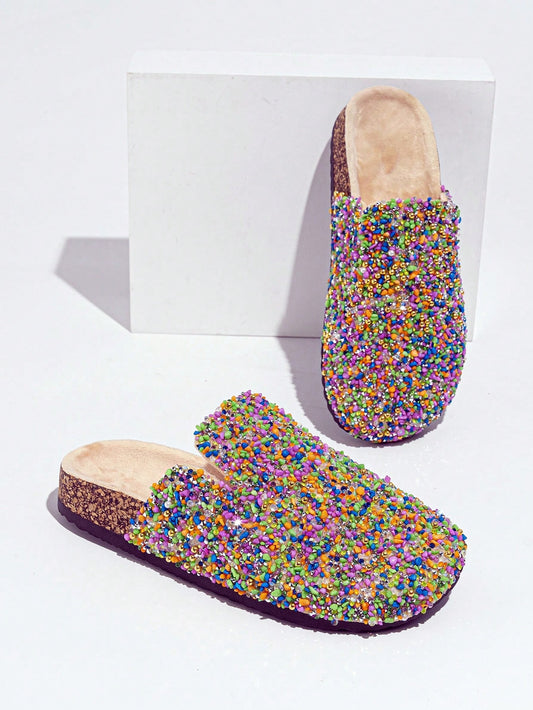 Sparkling Holiday Slippers: Glitter Flip Flops, Slides, and Sandals for Women