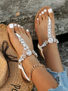 Roman Style Beaded Sandals: Chic, Lightweight, and Stylish for Parties