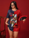 Introducing the Lucky in Love: Women's Plus Size Poker Print Round Neck T-Shirt, designed for the stylish and sophisticated woman. Made with a comfortable round neck and a bold poker print, this shirt is perfect for making a statement and showing off your playful side. Made with high-quality materials, this shirt is a must-have for any fashion-forward individual.