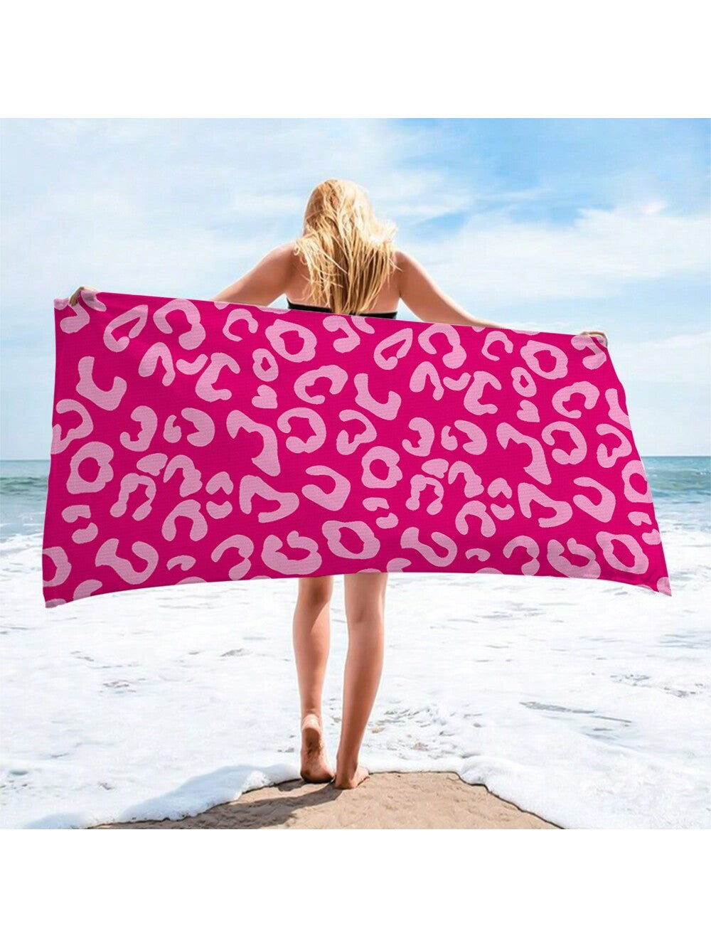 Enhance your poolside relaxation with our Soft and Stylish Pink Leopard Print <a href="https://canaryhouze.com/collections/towels" target="_blank" rel="noopener">Beach Towel</a>. Made with soft and durable materials, this towel not only adds a touch of style with its trendy leopard print, but also provides a comfortable and absorbent surface for sunbathing. Perfect for your next beach getaway or pool day.
