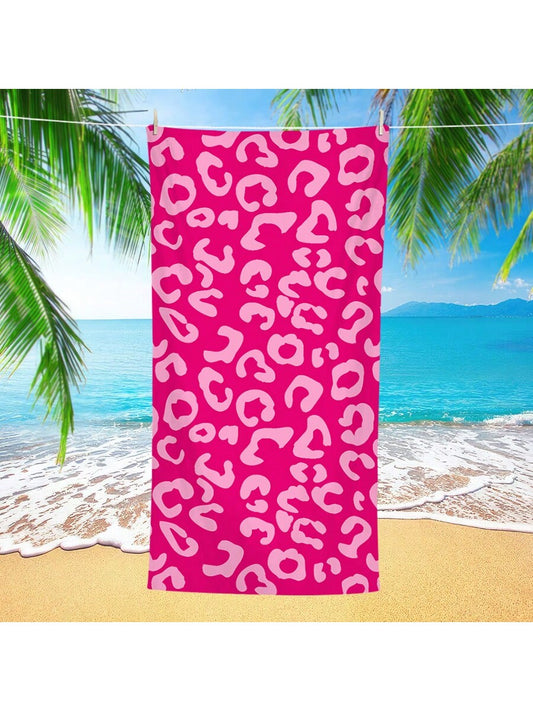 Enhance your poolside relaxation with our Soft and Stylish Pink Leopard Print <a href="https://canaryhouze.com/collections/towels" target="_blank" rel="noopener">Beach Towel</a>. Made with soft and durable materials, this towel not only adds a touch of style with its trendy leopard print, but also provides a comfortable and absorbent surface for sunbathing. Perfect for your next beach getaway or pool day.