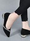 Black Rhinestone Low Heel Professional Work Shoes - 2024 Spring Collection