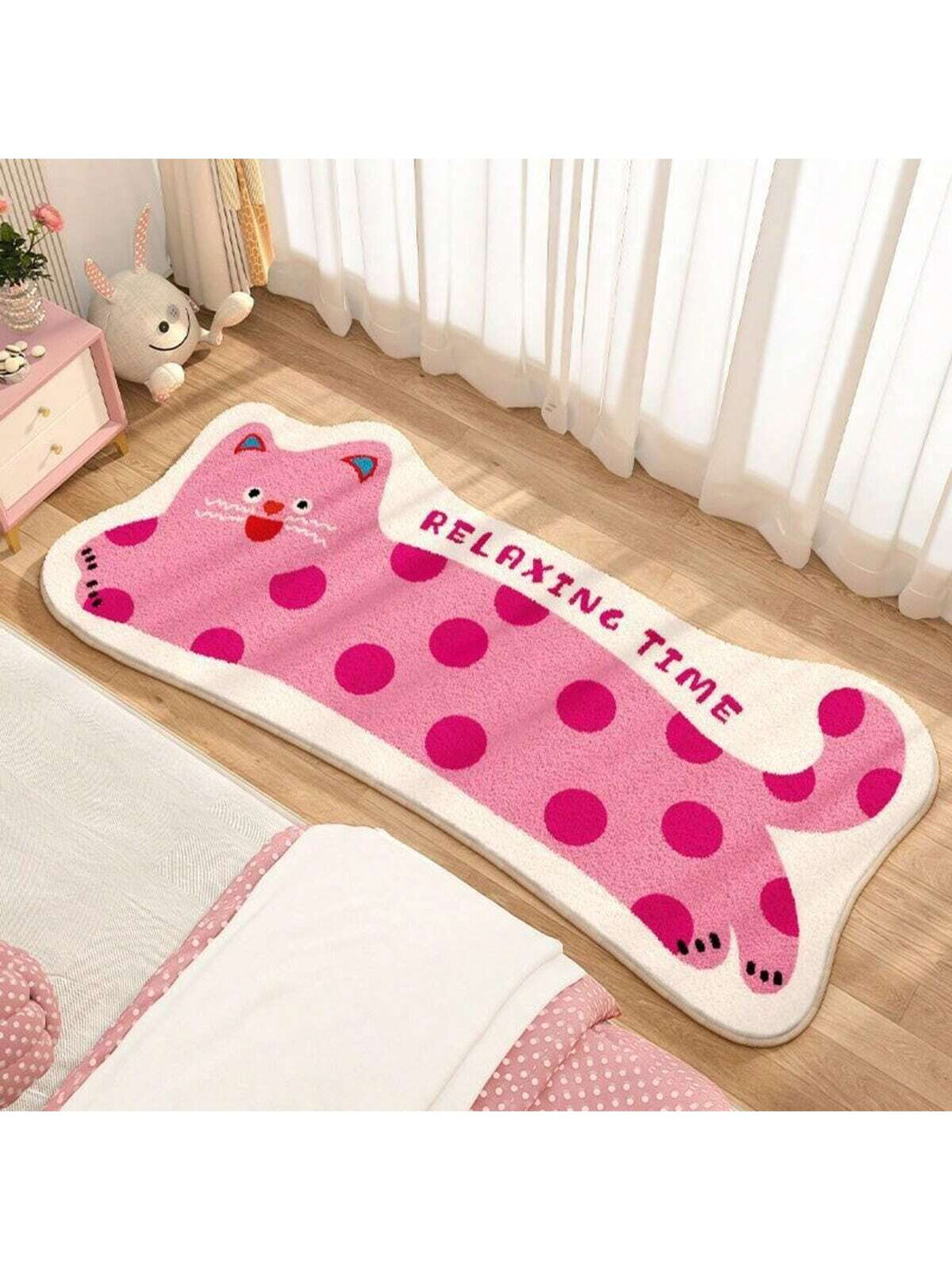 "Experience ultimate comfort and addition of style with our Cozy Cute Cartoon Cashmere Shaggy <a href="https://canaryhouze.com/collections/rugs-and-mats" target="_blank" rel="noopener">Rug</a>. Perfect for girls' bedrooms and gaming rooms, this rug features soft cashmere material and playful cartoon design. Transform any space into a cozy and inviting haven with our rug."