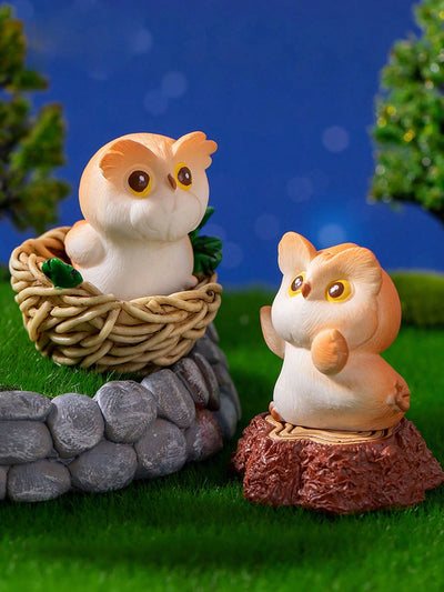 Whimsical Owl Mini Ornament: A Charming Addition to Any Space
