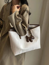 Chic & Stylish Color Block Tote: The Ultimate Women's Shoulder Bag