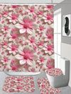 Blooming Beauties: Digital Printed Floral Plant Pattern Shower Curtain