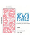 Luxurious Leaf Patterned Beach Towel for Ultimate Comfort and Style