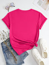Chic and Casual: Women's Letter Print T-shirt