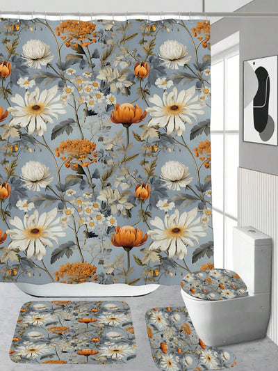 Floral Escape: Digital Printed Shower Curtain