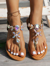 Sparkling Summer Roman Sandals: Lightweight and Sexy Vintage Style for Parties and Beach