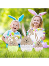 3-Piece Easter Bunny Wooden Sign Set: Charming Farmhouse Decor for Your Easter Party and Home