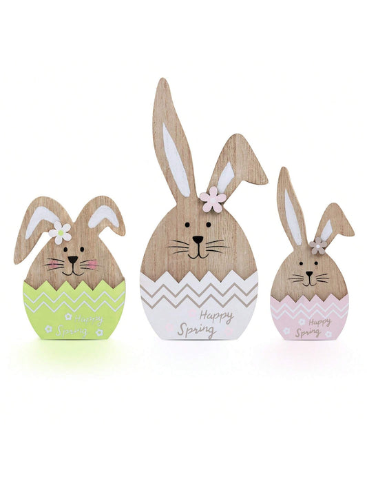 Introducing a charming addition to your Easter party and <a href="https://canaryhouze.com/collections/ornaments" target="_blank" rel="noopener">home decor</a> - a 3-piece wooden sign set featuring adorable Easter bunnies. Made with high-quality materials, this set will add a touch of farmhouse style to your celebrations. Perfect for displaying on mantels, shelves, and walls, these signs will surely delight guests and create a welcoming atmosphere.