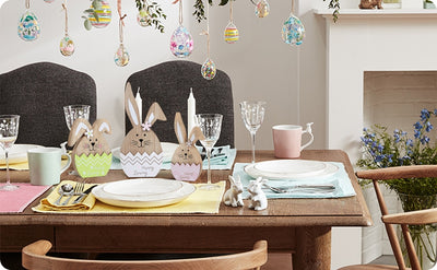 3-Piece Easter Bunny Wooden Sign Set: Charming Farmhouse Decor for Your Easter Party and Home