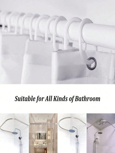 Complete Bathroom Makeover Set: Waterproof Shower Curtain, Toilet Covers, Bath Mats & More