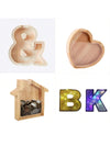 Exquisite Wooden Transparent Alphabet Piggy Bank: The Ultimate Gift for Babies and Couples