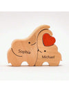 Customized Wooden Elephant Family Puzzle: Personalized Home Decor and Thoughtful Gifts for Every Occasion