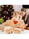 Customized Wooden Elephant Family Puzzle: Personalized Home Decor and Thoughtful Gifts for Every Occasion