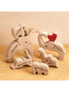 Customized Wooden Elephant Family Puzzle: Personalized Home Decor and Thoughtful Gifts for Every Occasion