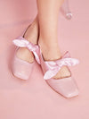 Step up your <a href="https://canaryhouze.com/collections/women-canvas-shoes" target="_blank" rel="noopener">shoe</a> game with our Ribbon Bowknot Decor Flats. These comfortable campus-chic shoes feature a stylish ribbon bowknot decoration, adding a touch of elegance to any outfit. With their comfortable fit and trendy design, these shoes are perfect for a day on campus or a night out. Elevate your look with these must-have flats.