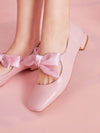 Ribbon Bowknot Decor Flats: Comfortable Campus-Chic Shoes