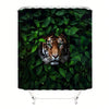 Green Grassland Tiger Printed Waterproof Shower Curtain: Add Wild Style to Your Bathroom