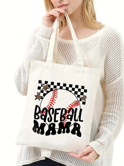 Baseball Mama Printed Handbag: A Stylish and Durable Gift for Mothers, Girlfriends, and Friends
