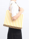 Chic and Playful Striped Contrast Color Tote Bag for Women: Your Ultimate Travel and Everyday Companion!