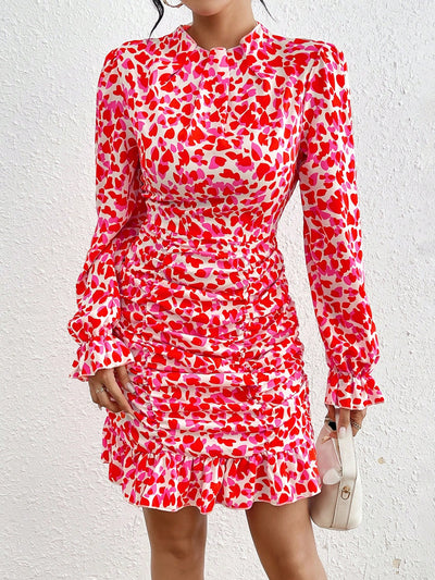 Heartfelt Style: Women's Full Heart Print Dress