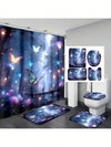 Fluttering Beauty Bathroom Set: Butterfly Lover Theme Decor