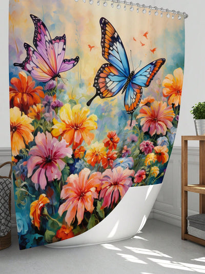 Fluttering Beauty Bathroom Set: Butterfly Lover Theme Decor