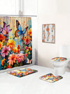 Fluttering Beauty Bathroom Set: Butterfly Lover Theme Decor