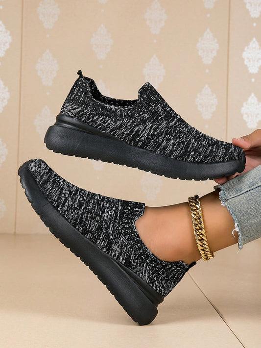 Women's Cozy Knitted Slip-On Shoes for Effortless Style and Comfort