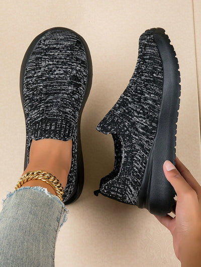 Women's Cozy Knitted Slip-On Shoes for Effortless Style and Comfort