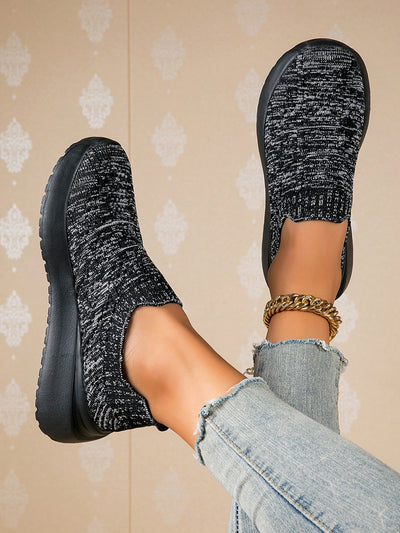 Women's Cozy Knitted Slip-On Shoes for Effortless Style and Comfort