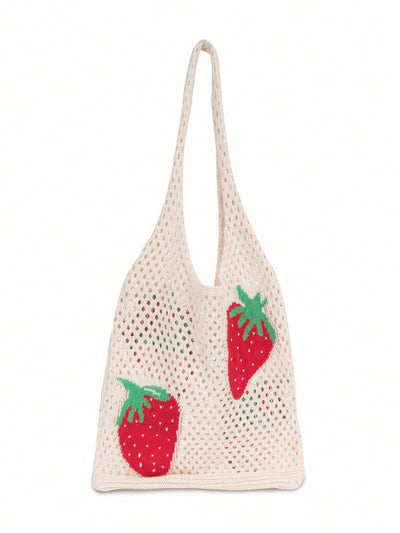 Star Style Crochet Tote: The Perfect Summer Beach Bag for Stylish Women