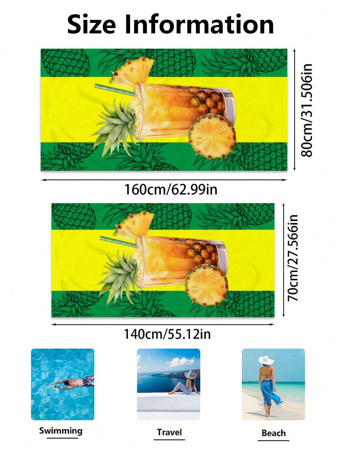 Ideal for all your water adventures, the Pineapple Paradise Microfiber <a href="https://canaryhouze.com/collections/towels" target="_blank" rel="noopener">Towel</a> offers quick and efficient absorption. Made with high-quality microfiber, this towel is perfect for swimming, vacation, bath, and outdoor travel. Its compact design allows for easy packing, making it a must-have for any trip.