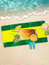 Pineapple Paradise: Microfiber Absorbent Towel for Swimming, Vacation, Bath, Outdoor Travel