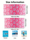 Flower Power Superfine Fiber Towel: Your Ultimate Companion for Swimming, Travel, and Beach Bathing