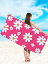 Flower Power Superfine Fiber Towel: Your Ultimate Companion for Swimming, Travel, and Beach Bathing