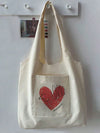 Chic and Smiley Canvas Tote Bag: The Perfect Shopping Companion for Women”
