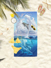 Dive into Fun with our Dolphin Printed Beach Towel - Perfect for Every Water Activity!
