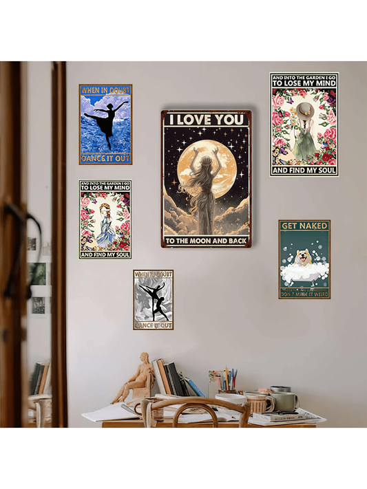 This <a href="https://canaryhouze.com/collections/metal-arts" target="_blank" rel="noopener">vintage-style metal</a> tin sign is the perfect addition to any room. Its classic design adds a touch of nostalgia and charm to your space. Crafted with quality materials, it's durable and long-lasting. Elevate your decor with this stylish and timeless piece.
