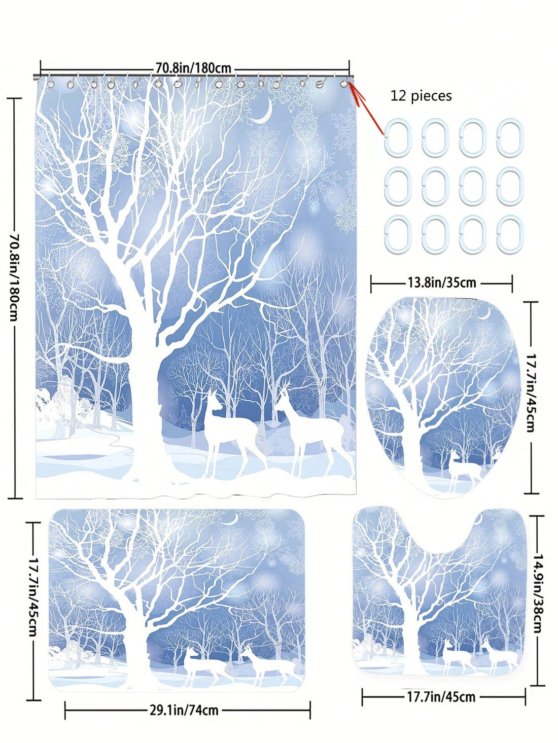 Elevate your bathroom with our Pink Tree Print <a href="https://canaryhouze.com/collections/shower-curtain" target="_blank" rel="noopener">Bathroom Shower Set</a>. This set includes a curtain, bath mat, and hooks, creating a stylish and functional bathroom makeover. The elegant pink tree print adds a touch of nature while the bath mat provides a slip-resistant surface. Crafted with quality materials and design, enjoy this set for a long-lasting upgrade.