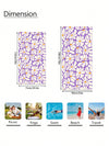 Bohemian Beauty: Extra Large Flower Pattern Beach Towel - Perfect for Travel, Yoga, and More!