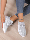 Step Up Your Style with Women's Gray British Lace-Up Sports Shoes