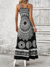 Vibrant Vibe: Women's Pattern Printed Sleeveless Dress