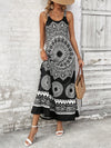 Vibrant Vibe: Women's Pattern Printed Sleeveless Dress